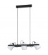 Hornwood 3 Lamp Straight Bar Pendant Ceiling Light Black