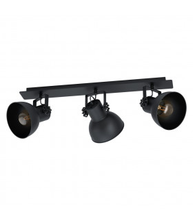 Barnstaple 3 Lamp Spotlight Bar Black-1