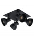 Barnstaple 4 Lamp Spotlight Clusters Black-1
