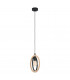 Basildon Slim Pendant Ceiling Light Black Brown-1