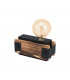 Layham Table Lamp Brown Black