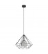 Vernham Wire Frame Pendant Ceiling Light Black-1