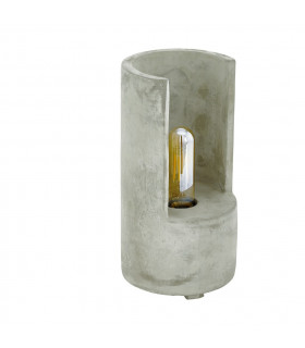 Lynton Cylindrical Table Lamp Grey