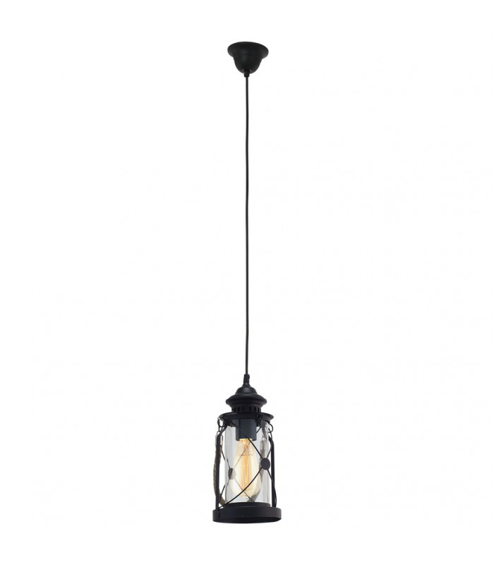 Bradford Slim Pendant Ceiling Light Black