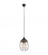 Bampton Wire Frame Pendant Ceiling Light Brown-Patina