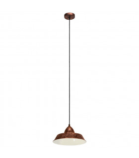 Auckland Dome Pendant Ceiling Light Copper-Coloured Antique-1