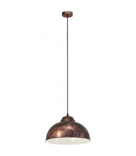 Truro Dome Pendant Ceiling Light Copper-Coloured Antique