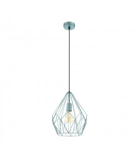 Carlton Wire Frame Pendant Ceiling Light Mint