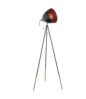 Chester Tripod Floor Lamp Black Copper-1