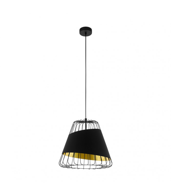 Austell Wire Frame Pendant Ceiling Light Black