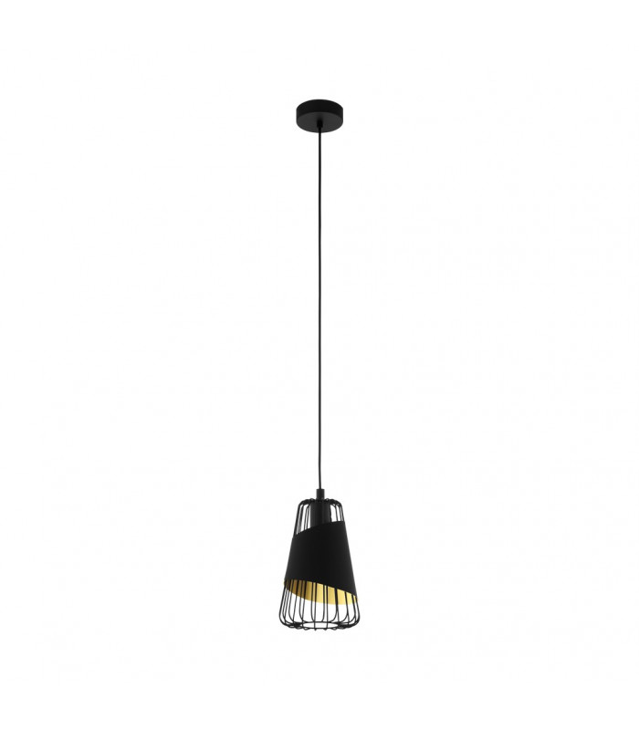 Austell Wire Frame Pendant Ceiling Light Black