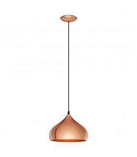 Hapton Dome Pendant Ceiling Light Copper-1