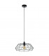 Carlton Wire Frame Pendant Ceiling Light Black-1