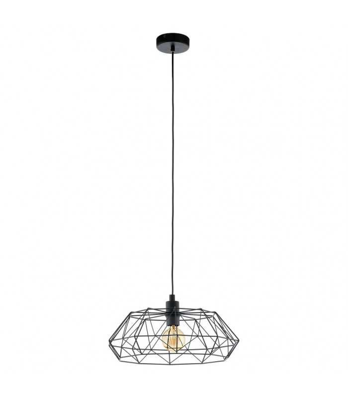 Carlton Wire Frame Pendant Ceiling Light Black-1