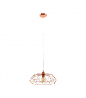 Carlton Wire Frame Pendant Ceiling Light Copper-1