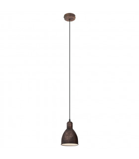 Priddy Dome Pendant Ceiling Light Copper-Coloured Antique