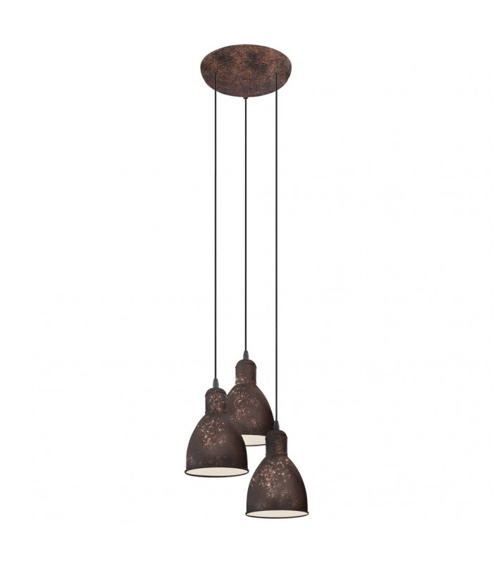 Priddy 3 Lamp Cluster Pendant Ceiling Light Copper-Coloured Antique-1