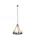 Findlay 6 Lamp Multi Arm Pendant Ceiling Light Black