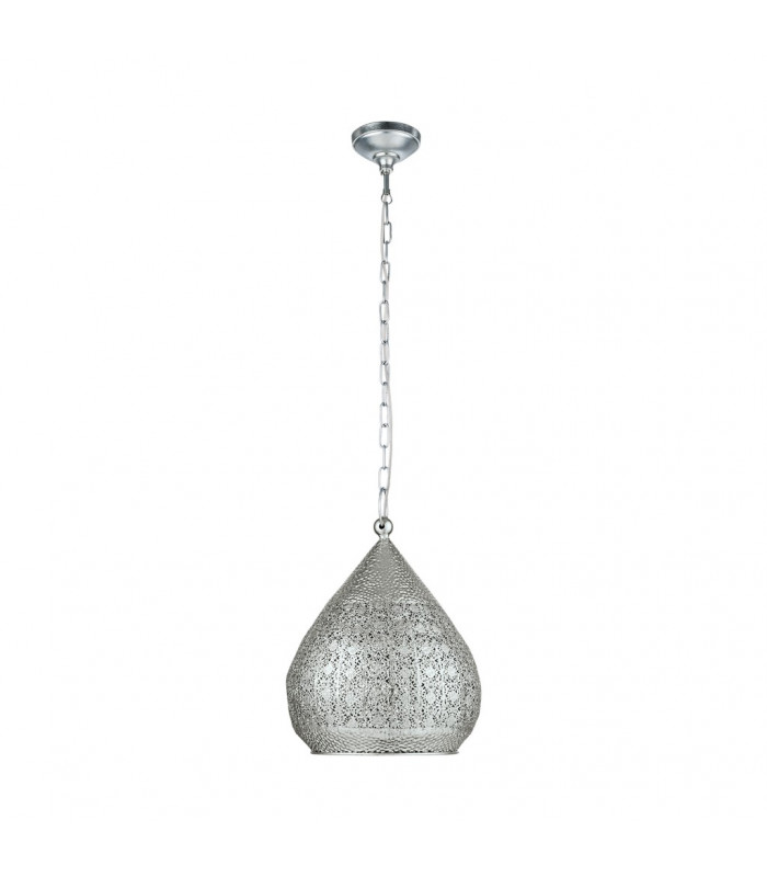 Melilla Dome Pendant Ceiling Light Silver-1