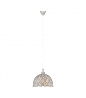 Talbot Dome Pendant Ceiling Light White-Antique