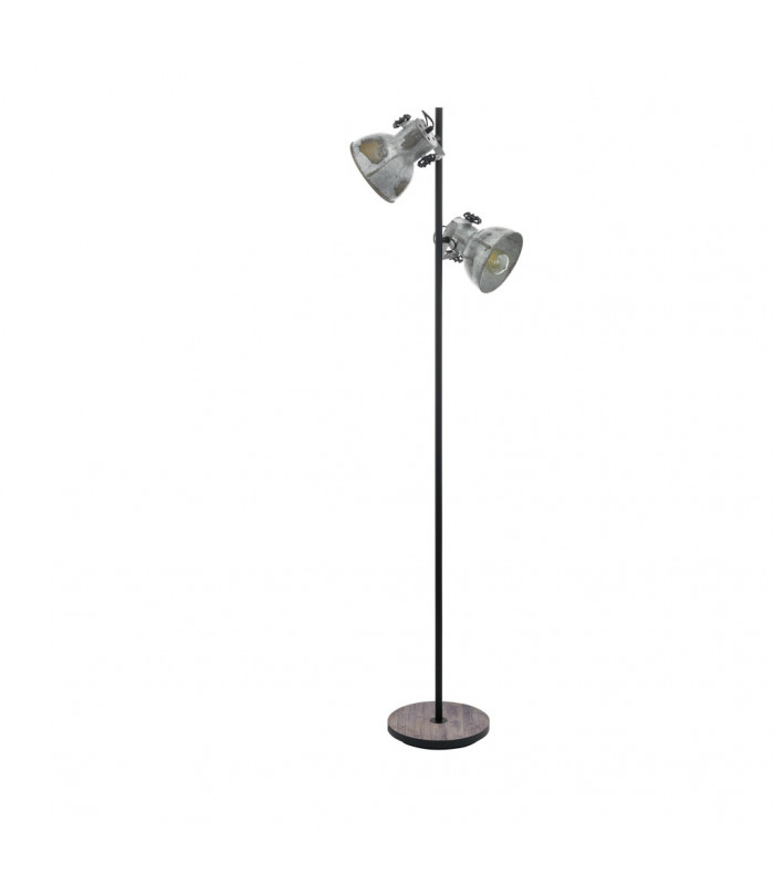 Barnstaple 2 Lamp Multi Arm Floor Lamp Brown-Patina Black