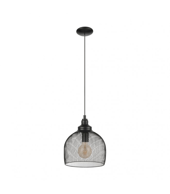 Straiton Dome Pendant Ceiling Light Black