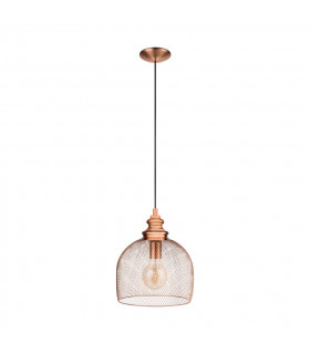 Straiton Dome Pendant Ceiling Light Copper-1