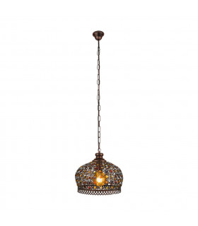 Jadida Dome Pendant Ceiling Light Copper-Coloured Antique-1