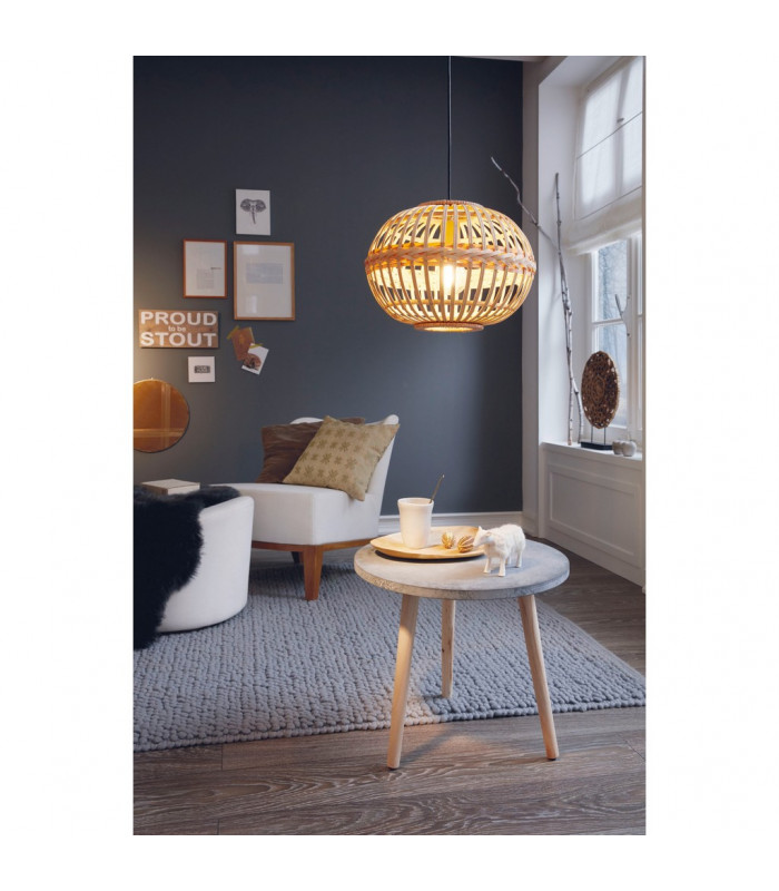 Amsfield Wire Frame Pendant Ceiling Light Brown-2