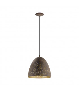Safi Dome Pendant Ceiling Light Brown Gold-1