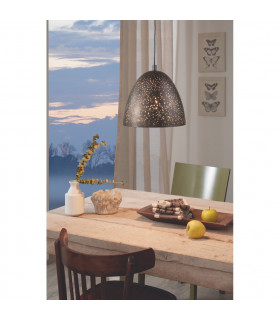 Safi Dome Pendant Ceiling Light Brown Gold-2