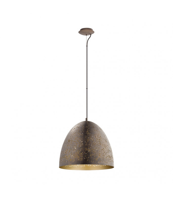 Safi Dome Pendant Ceiling Light Brown Gold
