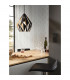 Carlton Wire Frame Pendant Ceiling Light Black Gold-2