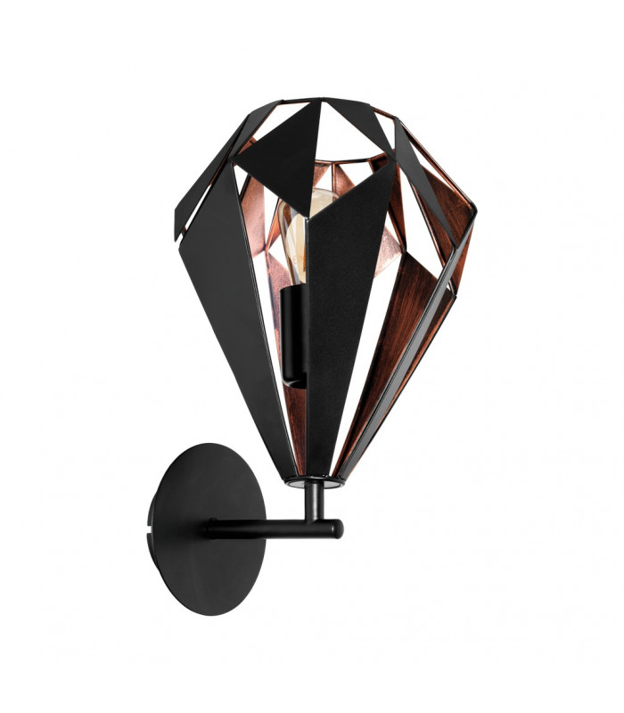 Carlton Wall Light Black Copper