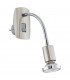 Mini Single Spotlight Satin Nickel Chrome