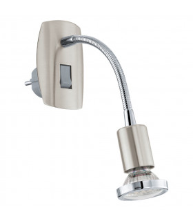 Mini Single Spotlight Satin Nickel Chrome