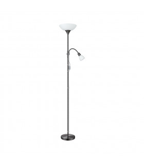 Up Mother & Child Lamp Nickel-Nero