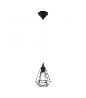 Tarbes Wire Frame Pendant Ceiling Light Black-1