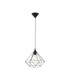Tarbes Wire Frame Pendant Ceiling Light Black-1