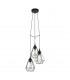 Tarbes 3 Lamp Cluster Pendant Ceiling Light Black-1
