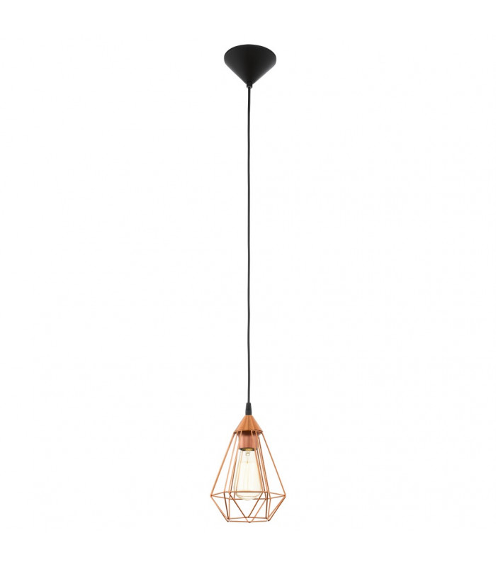 Tarbes Wire Frame Pendant Ceiling Light Black-1