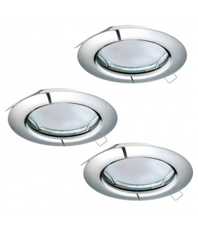 Peneto Recessed Downlight Chrome - 3 Pack