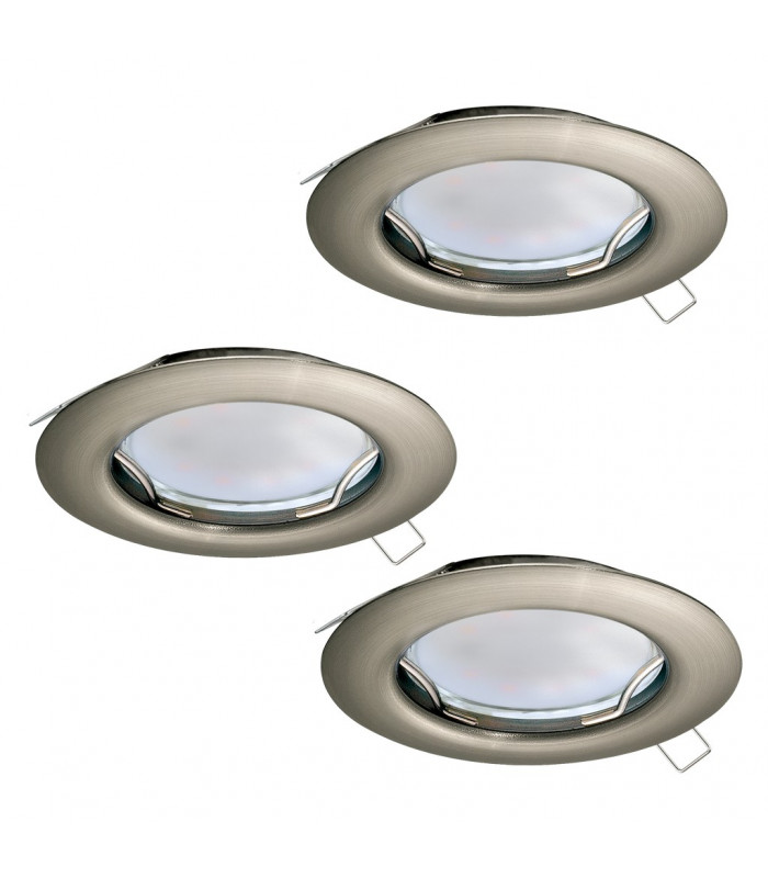 Peneto Recessed Downlight Satin Nickel - 3 Pack-1