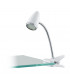 Riccio Clamp & Clip On Lamp White Chrome