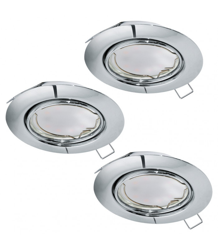 Peneto Recessed Downlight Chrome - 3 Pack