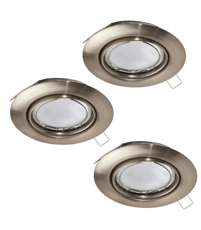 Peneto Recessed Downlight Satin Nickel - 3 Pack