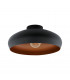 Mogano Bowl Semi Flush Ceiling Light Black Copper-1