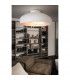 Mogano Bowl Semi Flush Ceiling Light White Silver-2