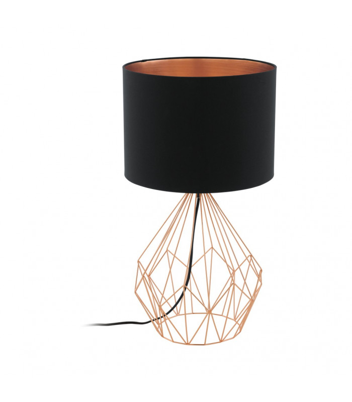 Pedregal Table Lamp With Round Shade Copper-1