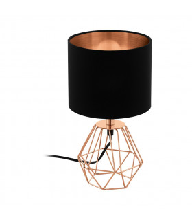 Carlton Table Lamp With Round Shade Copper-1